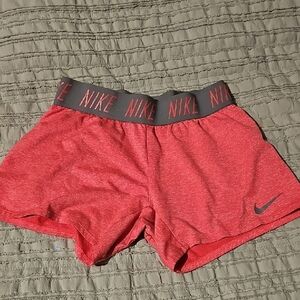 Nike Kids Red Heathered Shorts